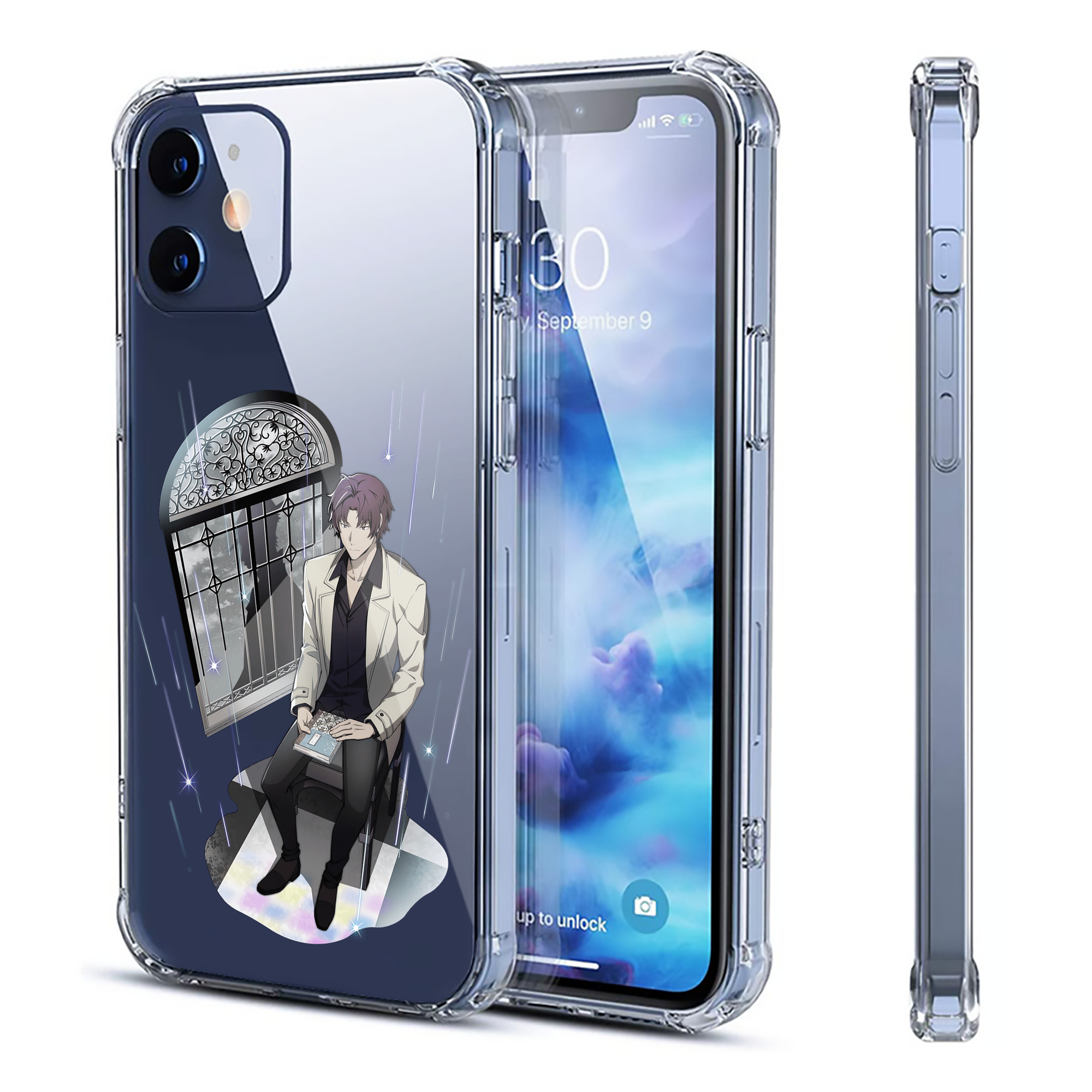 （画像用） 文豪ストレイドッグス Bungo Stray Dogs 【iPhone 12シリーズ対応】透明スマホケース（クリアソフトケース）